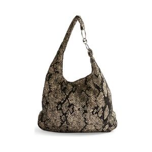 TOPSHOP Zambia Snake Slouch Hobo Bag